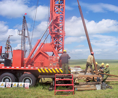 CZC-600 truck mounted water drilling nachine in NEIMENGGU