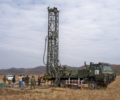 CDC-400 truck mounted drilling rig at Bolivia