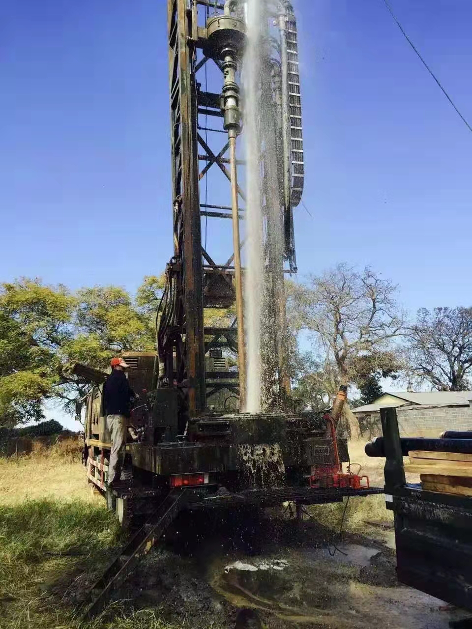 CDC-300 trcuck mounted drilling rig at Kenya
