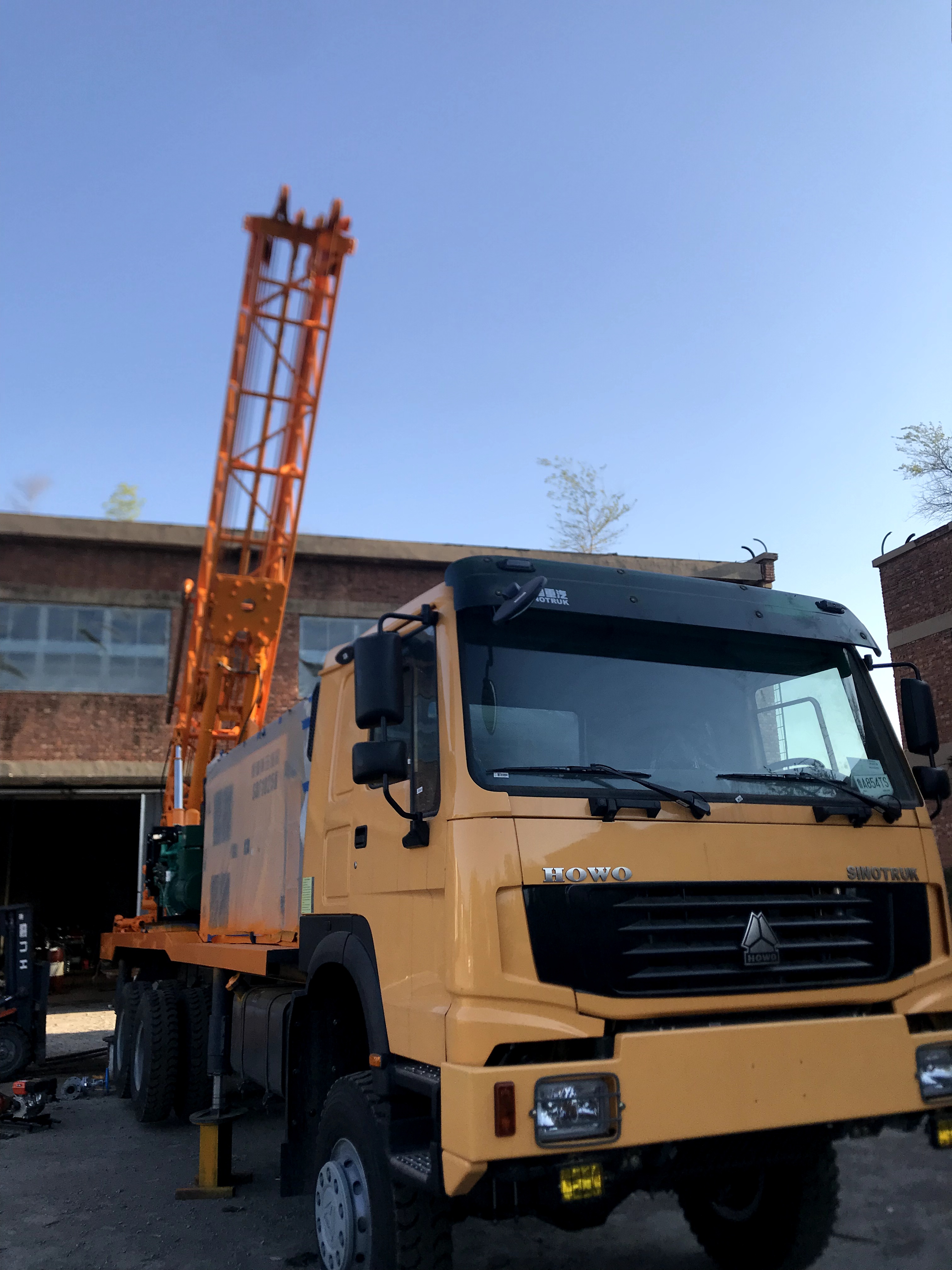 CDC-350JK Mechanical top head drilling rig at Algeria